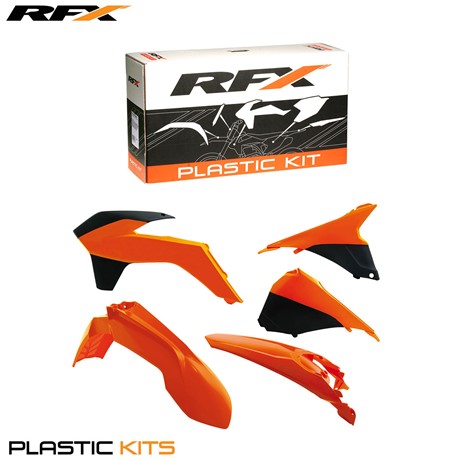 RFX Plastic Kit KTM (OEM 14) EXC/F 125-500 14-16 (5 Pc Kit) w/Airbox Covers