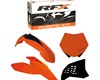 RFX Plastic Kit KTM (OEM) SX/F125-505 07-10 EXC /F 125-530 08-11 (4 Pc Kit)