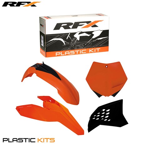 RFX Plastic Kit KTM (OEM) SX/F125-505 07-10 EXC /F 125-530 08-11 (4 Pc Kit)