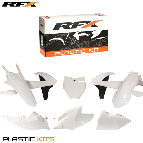 RFX Plastic Kit KTM (White) SX125/150 2016 SXF250/350/450 2016 (6 Pc Kit) w/Left Airbox Cover
