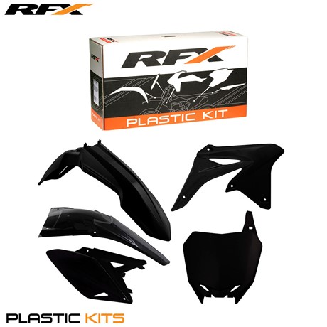 RFX Plastic Kit Suzuki (Black) RMZ250 10-16 (5 Pc Kit)