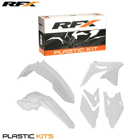 RFX Plastic Kit Suzuki (White) RMXZ450 10-15 (4 Pc Kit)
