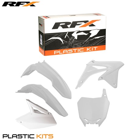 RFX Plastic Kit Suzuki (White) RMZ450 08-16 (5 Pc Kit)