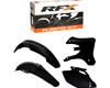 RFX Plastic Kit Yamaha (Black) WRF250-450 05-06 (4 Pc Kit)