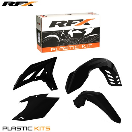 RFX Plastic Kit Yamaha (Black) WRF450 12-15 (4 Pc Kit)