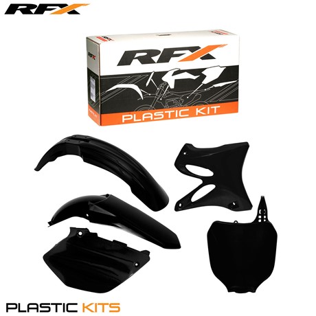 RFX Plastic Kit Yamaha (Black) YZ125-250 02-05 (5 Pc Kit)